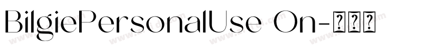 BilgiePersonalUse On字体转换